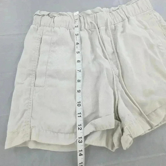 Loft Tan Pull On Elastic Drawstring Waist Shorts with Side & Back Pockets XS - Picture 12 of 15